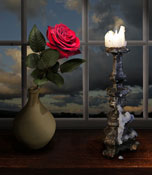 rose candle